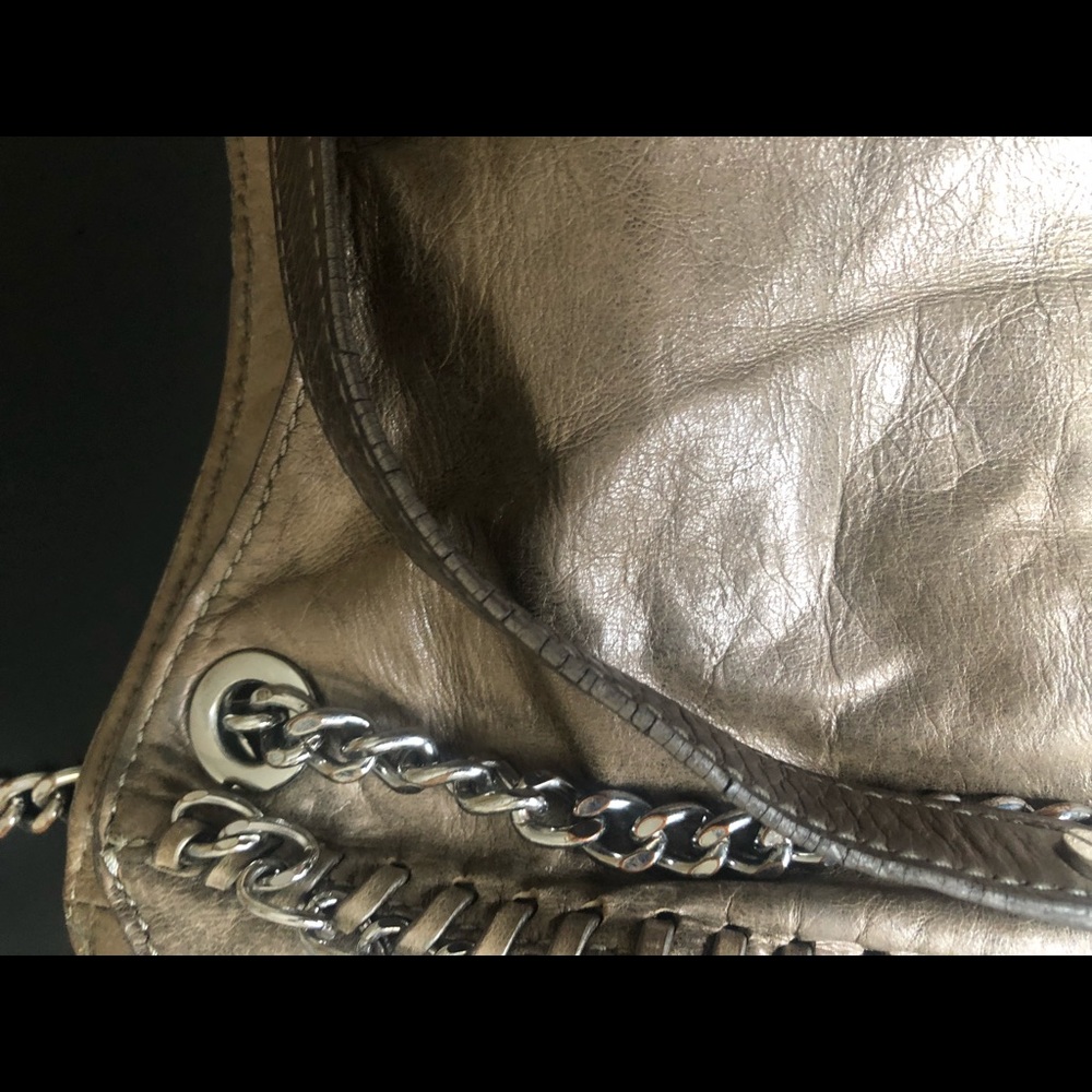 Grey leather Michael Kors purse - Picture 4 of 8